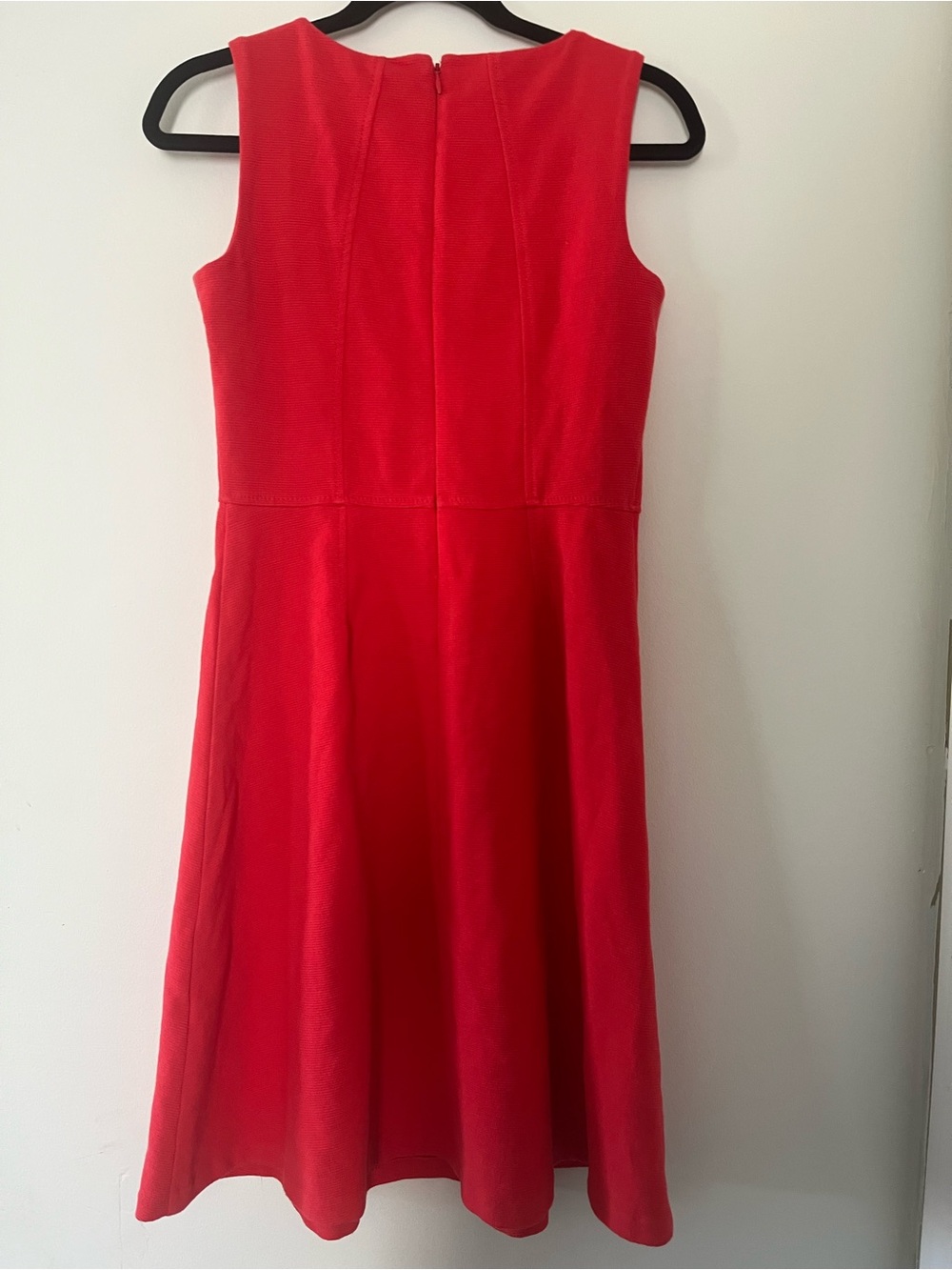 Talbots Red Fit & Flare Mini Dress Small Petite Office Work Business Casual - Picture 6 of 7